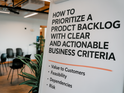 Comment prioriser une backlog produit avec des critères business clairs et actionnables