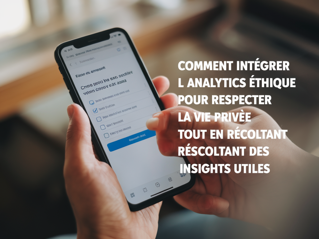 Comment intégrer l'analytics éthique pour respecter la vie privée tout en récoltant des insights utiles