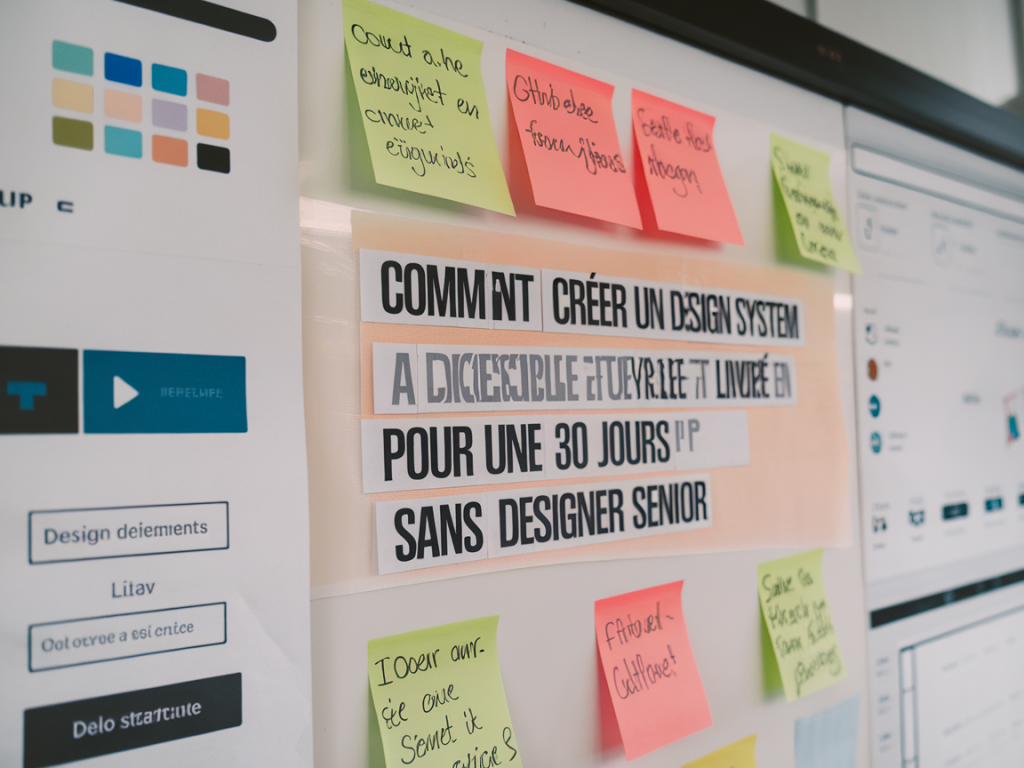 Comment créer un design system accessible et livré en 30 jours pour une startup sans designer senior