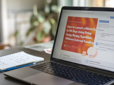 Comment lancer un micro‑saas en 90 jours en s'appuyant sur stripe, supabase et next.js sans financement externe