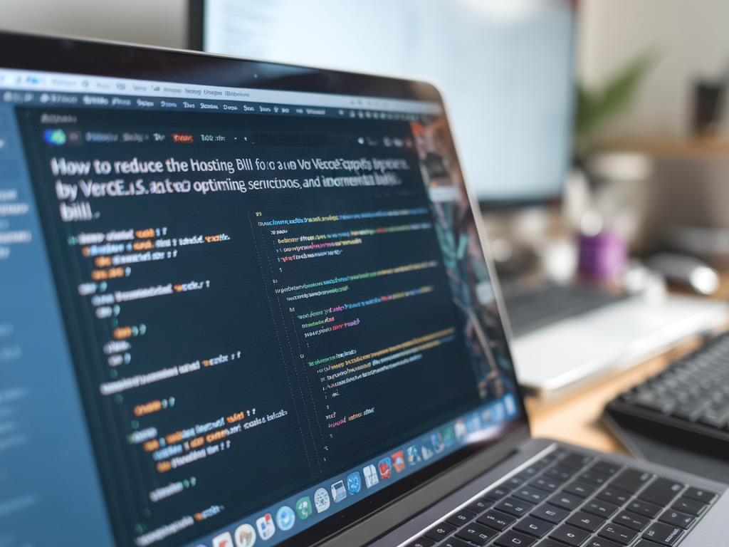 Comment réduire la facture d'hébergement d'une application next.js sur vercel en optimisant fonctions serverless, cache et builds incrémentaux