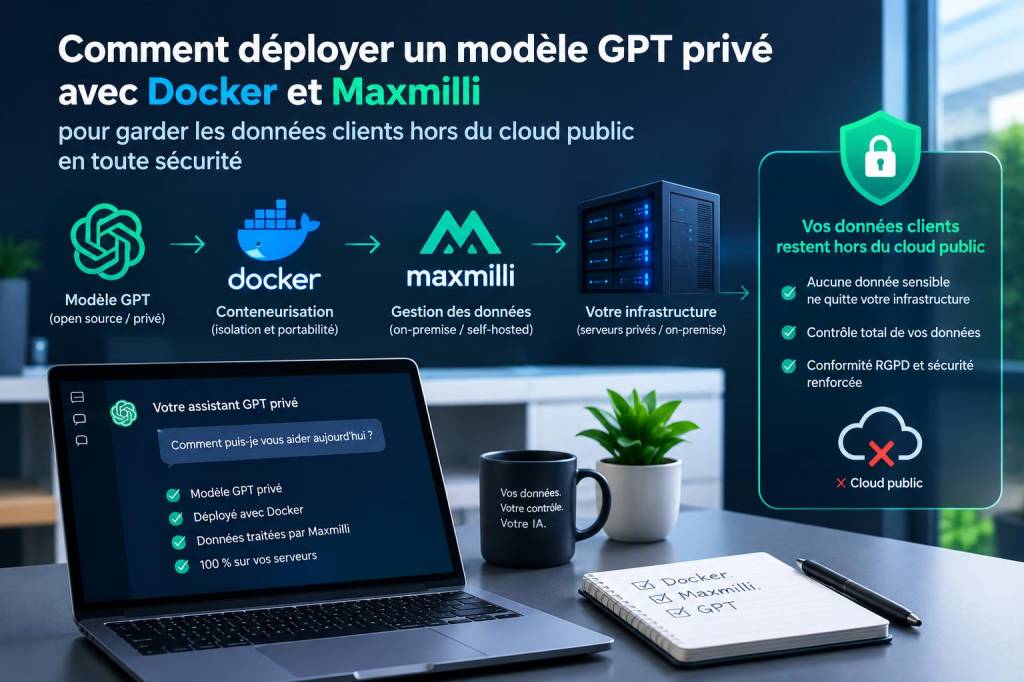 Comment déployer un modèle gpt privé avec docker et maxmilli pour garder les données clients hors du cloud public en toute sécurité