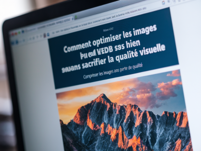 Comment optimiser les images pour le web sans sacrifier la qualité visuelle
